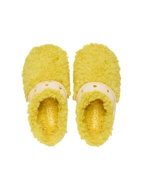 CROCS The Thing Winter Cold Weather Clogs Shoes Fuzzy Sunflower Mens 8 Womens 10